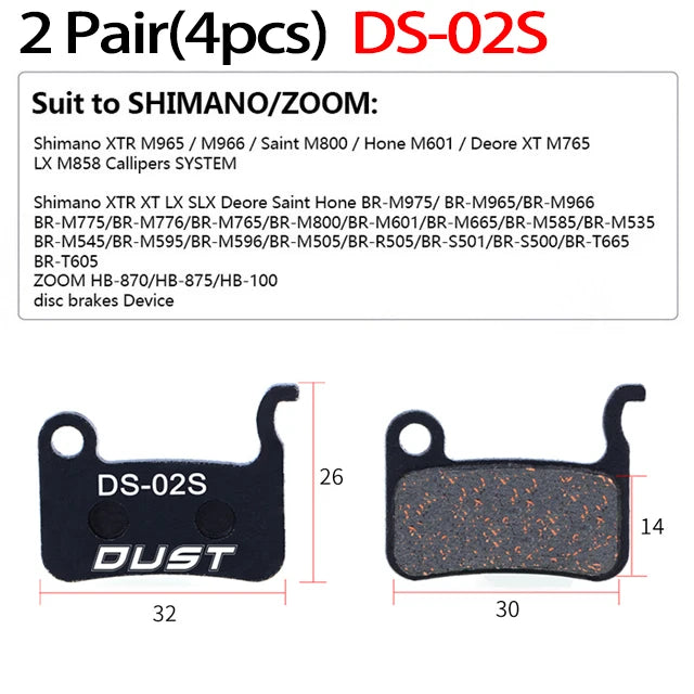 2 paria MTB-levyjen keramiikkajarrupaloja – DS-01S, sopii SRAM, Magura, Avid