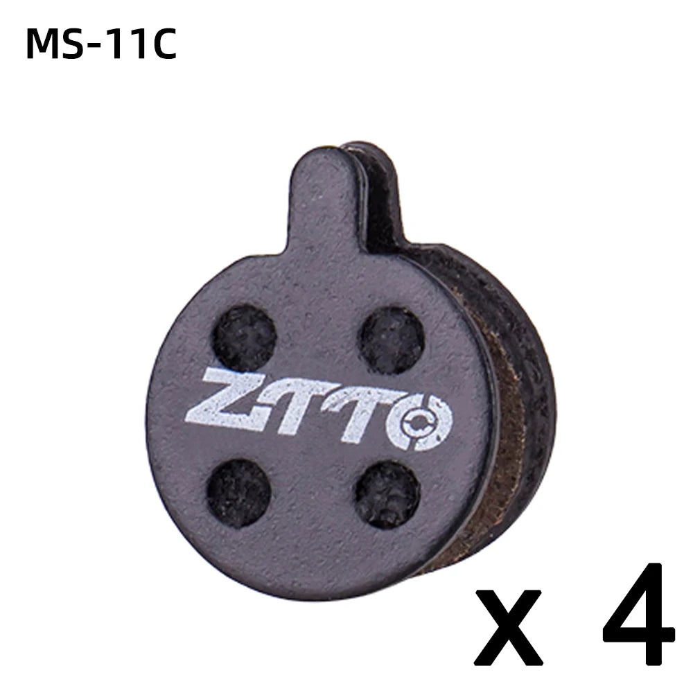 ZTTO 4-Pair Semi-Metal Ceramic Disc Brake Pads – Quiet MTB Performance