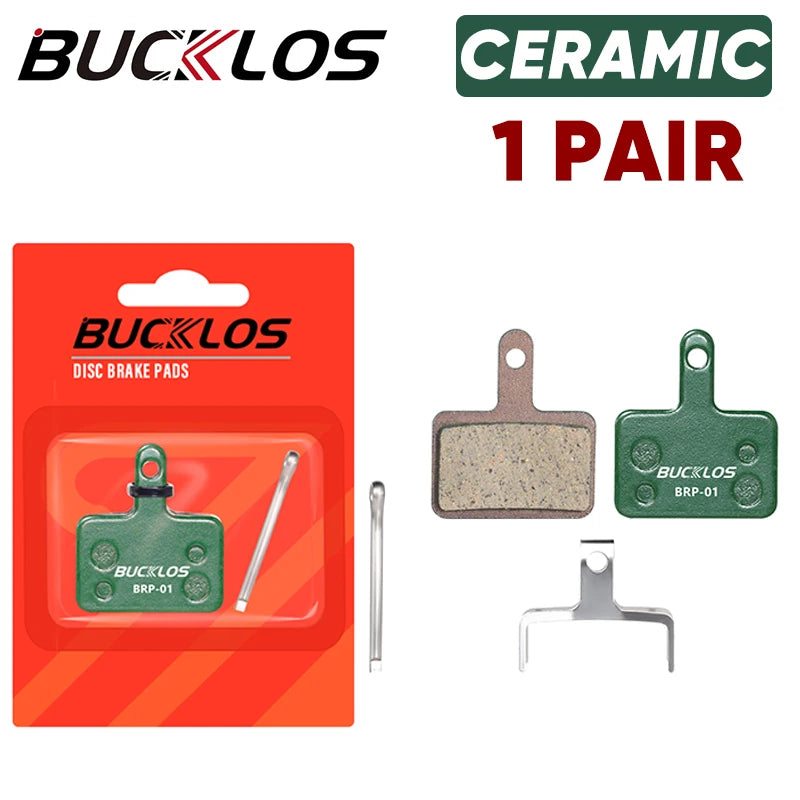 BUCKLOS Ceramic Disc Brake Pads – 1 Pair – Fits Shimano B01S, MT200