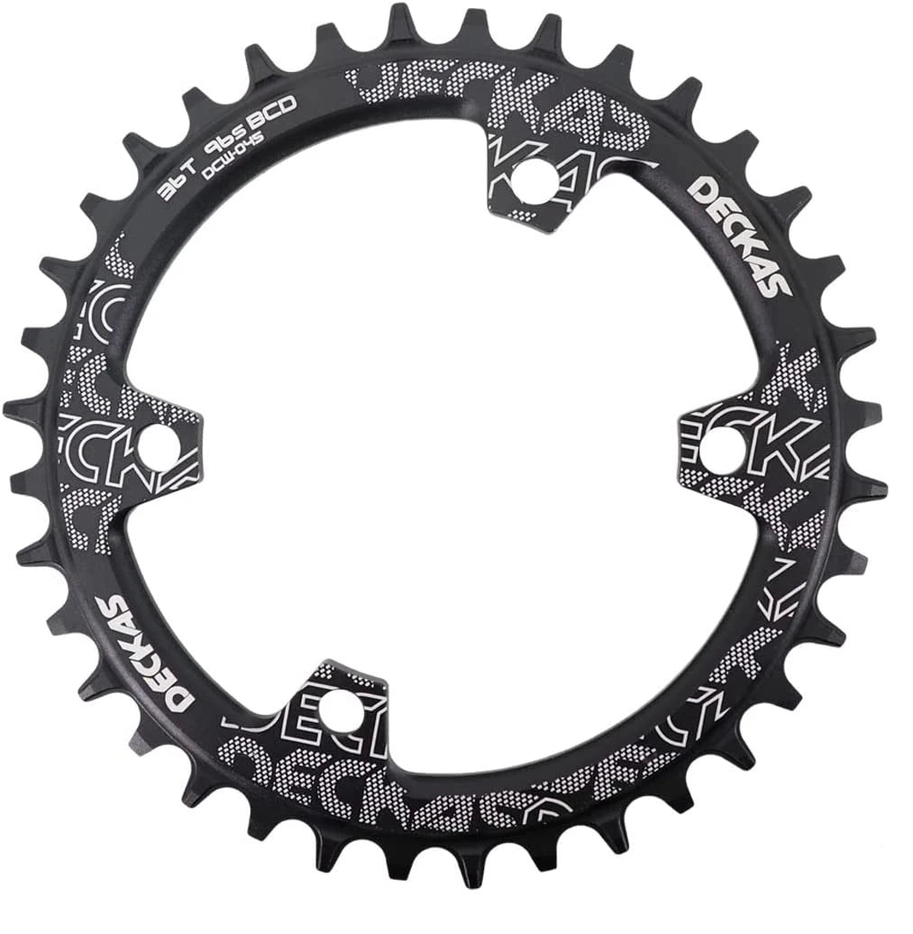 DECKAS 96 BCD Asimetrică 36/34T Coroană pentru Shimano E‑Bike