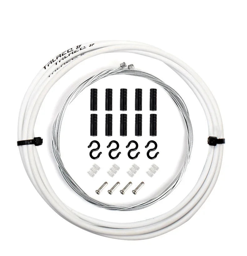 Set de carcasă de cablu de frână alb RGO 4mm pentru deraior și schimbător MTB