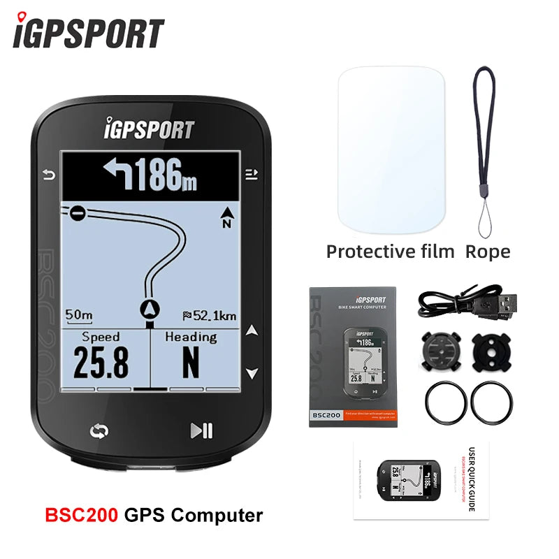 iGPSPORT BSC200C GPS Bike Computer – Waterproof ANT+ Odometer