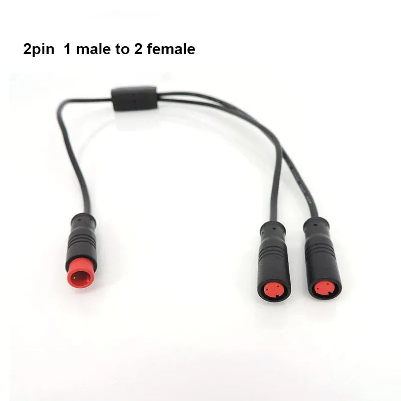 M8 Waterdichte 5-pins DC-splitterkabel voor Ebike-sensoren, 1→2, 40 cm