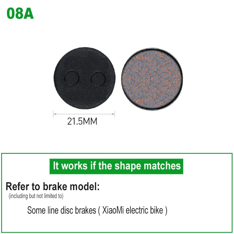 Semi-Metallic Disc Brake Pads 1 Pair for Shimano, SRAM, Magura, Avid