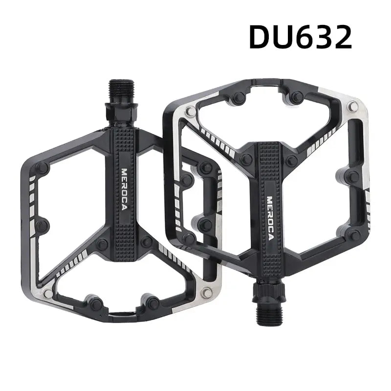 Pedal de Aluminio MEROCA Dual DU – Negro, Antideslizante, 410g