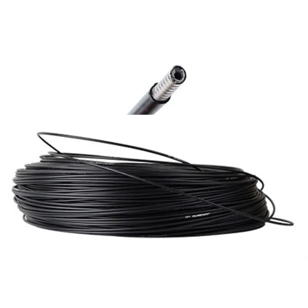 Alloggiamento per cavo freno bici 5m 5mm - PVC, rinforzato in acciaio, nero