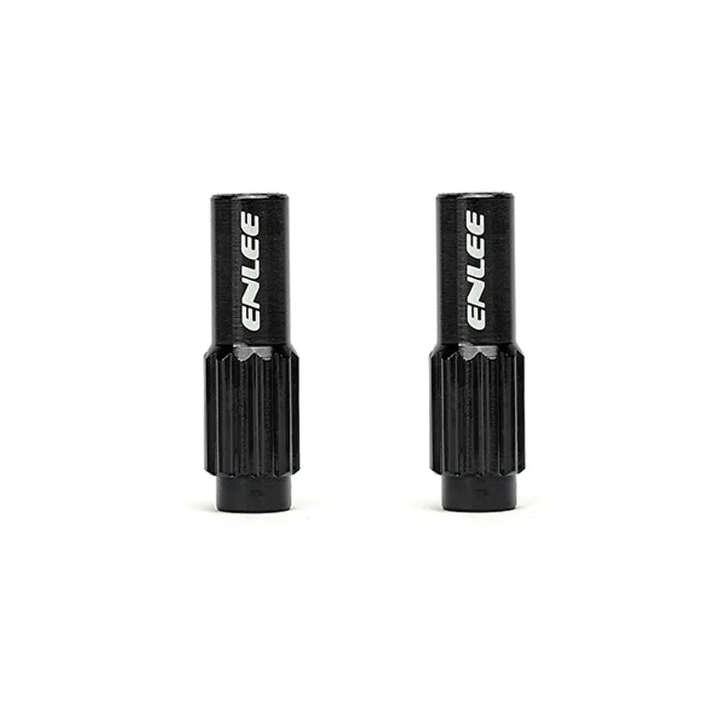 ENLEE Aluminum Alloy Derailleur Regulator Screws – 1 Pair Silver