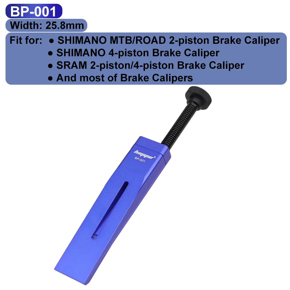 Bike Brake Piston Reset Tool – SRAM & Shimano 2/4‑Piston, Al