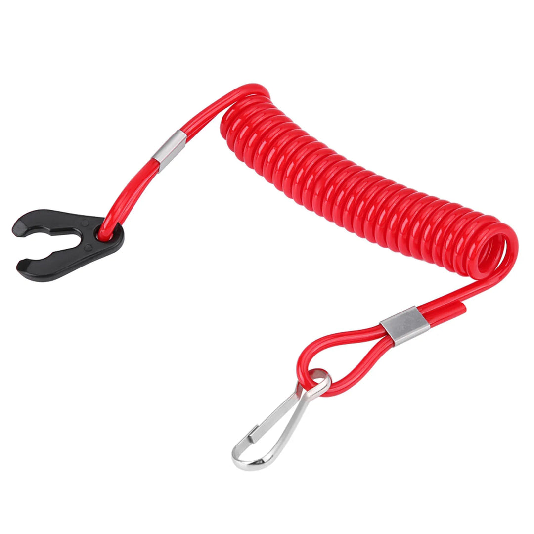 Universal Red Boat Engine Kill Switch Lanyard – 140cm Extendable Rope