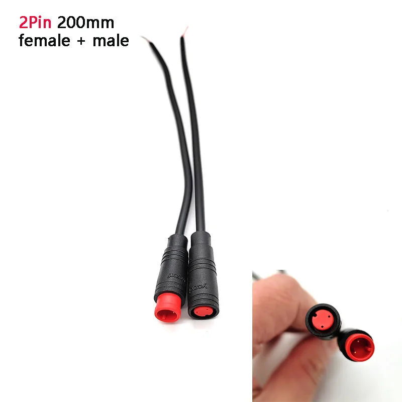 Conector M8 cu 4 pini, 1 m, rezistent la apă, pentru E‑Bike – Cablu extensie
