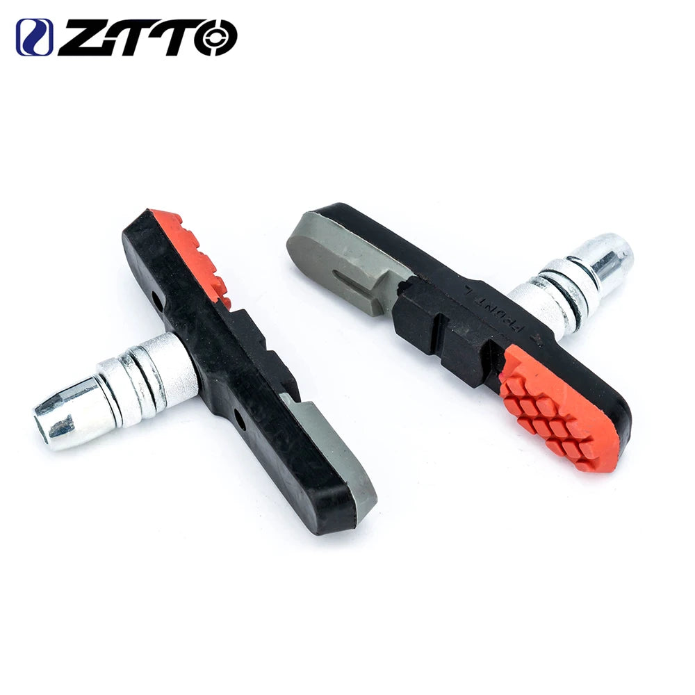 ZTTO V-Brake Pads – Light Aluminum & Rubber, Silver Mix (1 Pair)