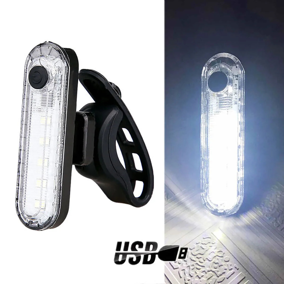 USB Rechargeable Bike Tail Light – 2pcs Red, Ultra Bright, Waterproof