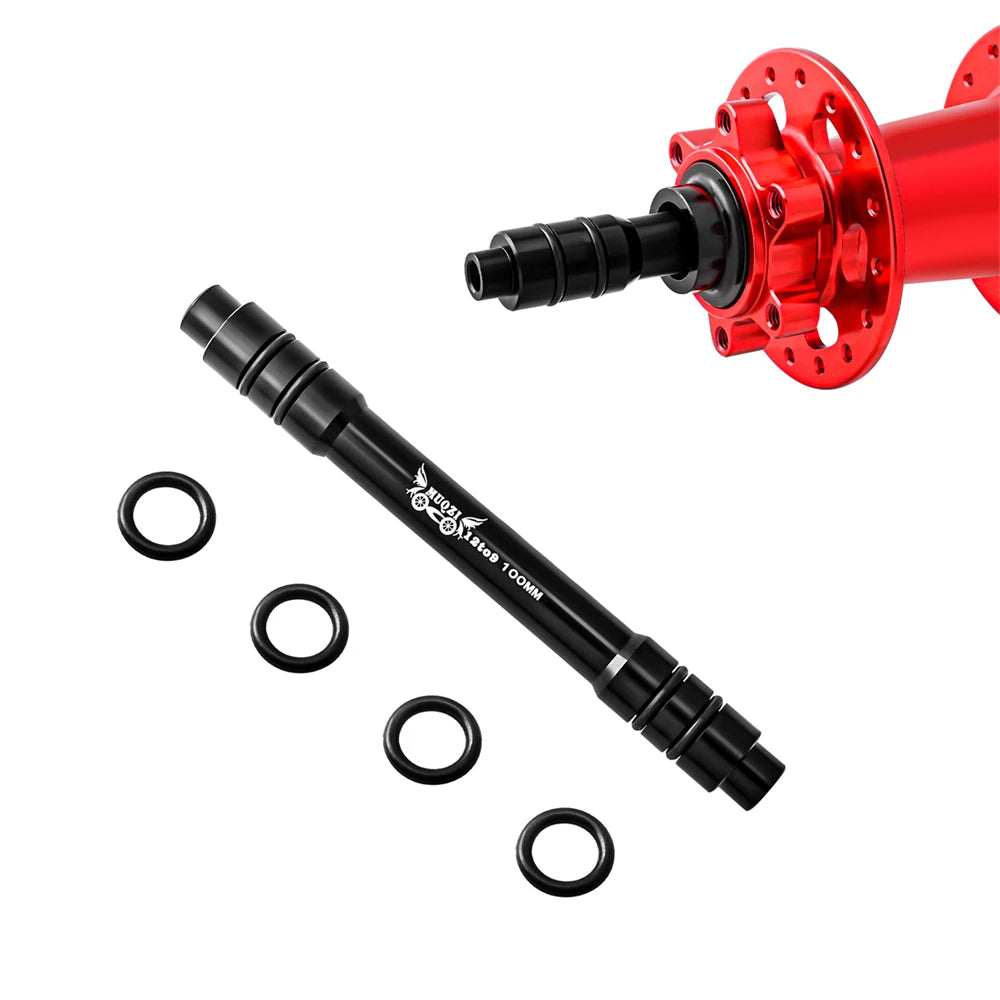 MUQZI 12-9mm Thru Axle - QR -adapteri 142mm Punainen alumiini