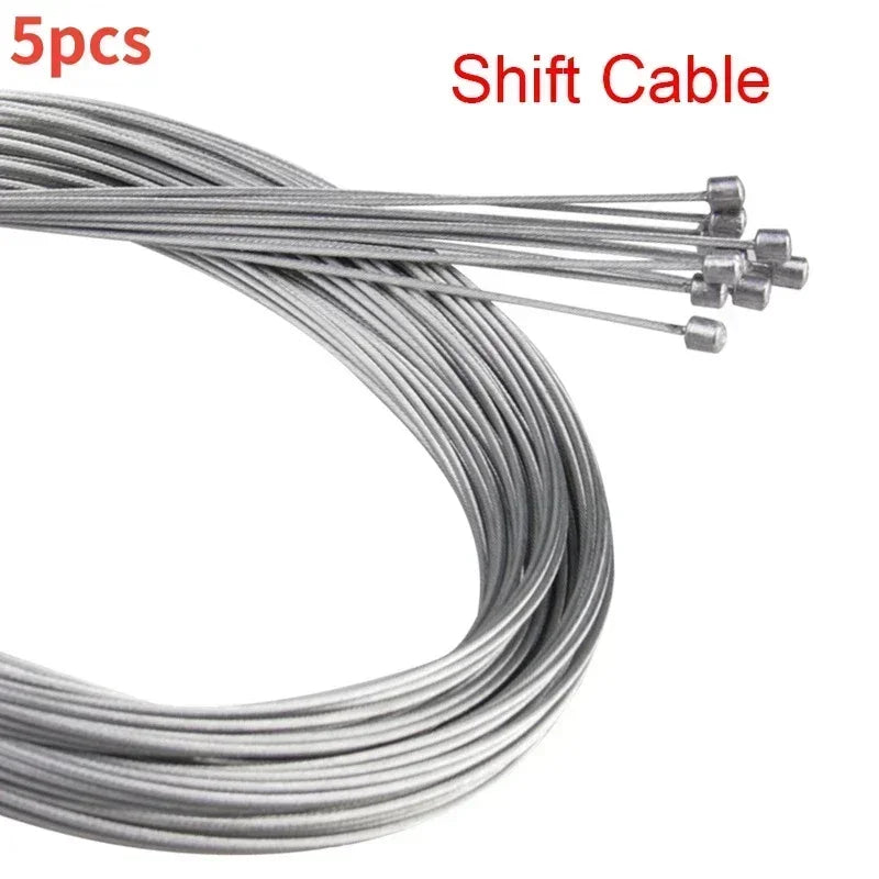 30 buc 1,2 mm MTB/ Road Bike Set de cabluri pentru frână și schimbător – Oțel zincat, 1,95 m