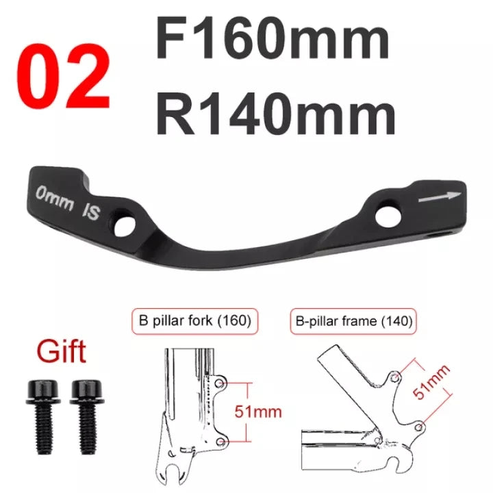 MEROCA Aluminum Disc Brake Adapter 160‑203mm for MTB