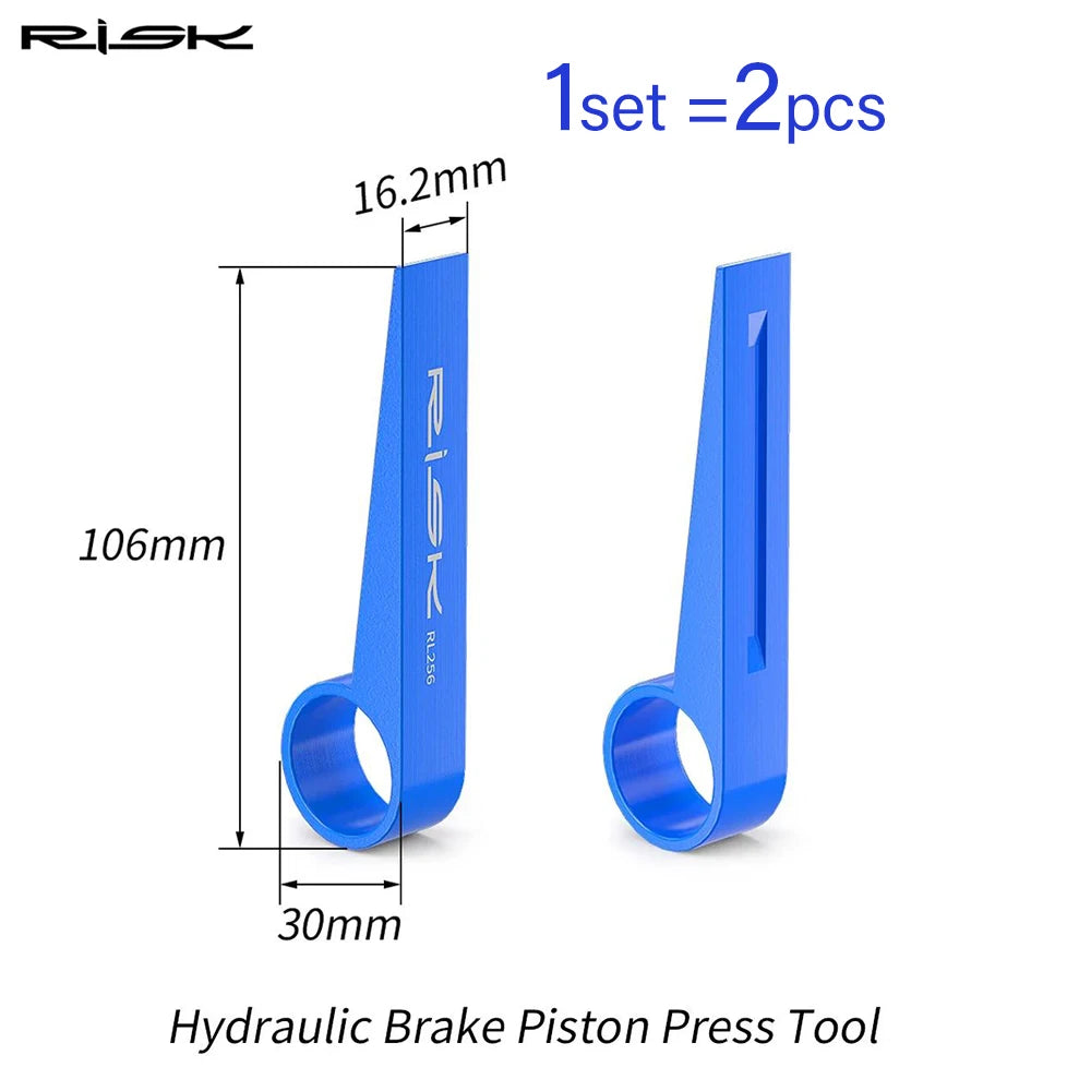 RISK 2‑Piece Hydraulic Disc Brake Piston Press Tool – Road & MTB