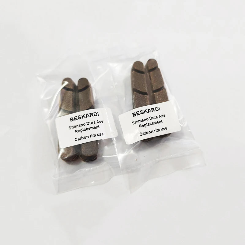 Kurken Houten Remblokken 4 Paar voor Shimano Carbon Velgen – 54,5mm