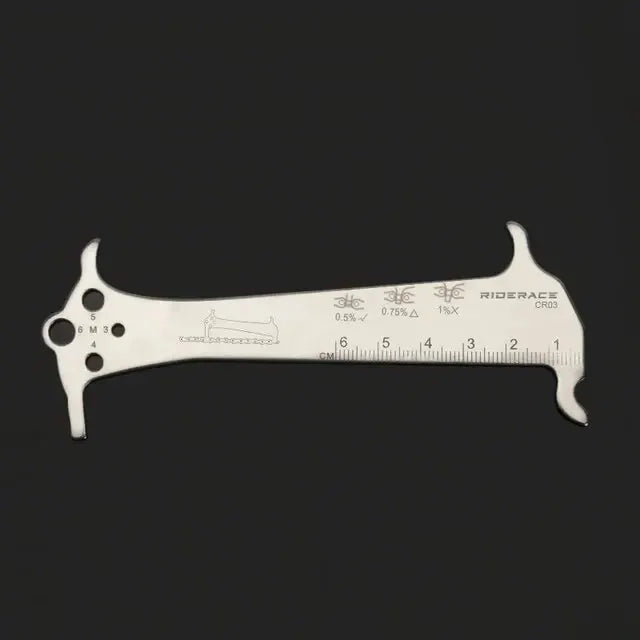 Stainless Steel Chain Wear Indicator Ruler – Bike Repair Tool