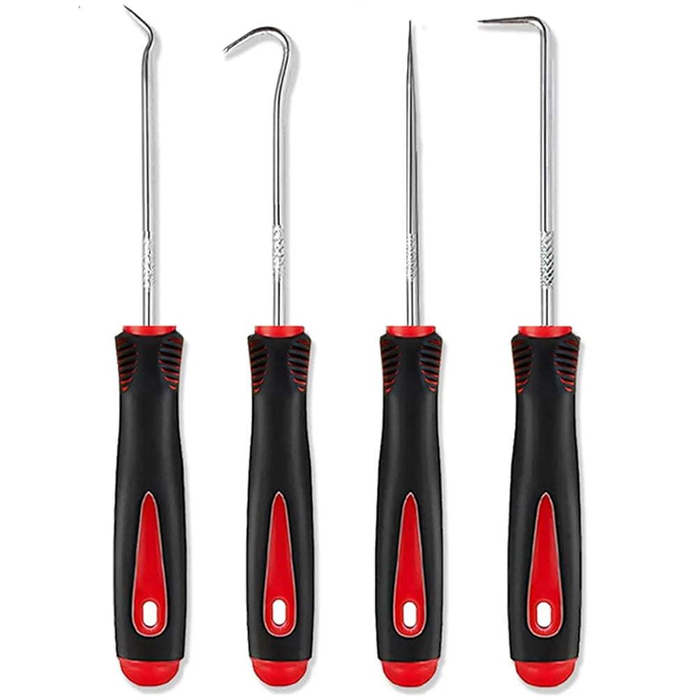 4‑stuk 160mm Auto‑Olieafdichting Schroevendraaier Haak Set voor E‑Bike Reparaties